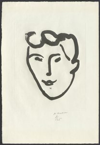 Visage de femme [Masque aux rouleaux] - Henri Matisse