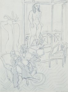Femme dans un intérieur ; Hôtel Regina, Cimiez, Nice - Henri Matisse