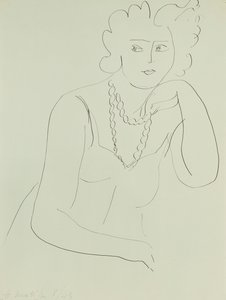 Femme avec collier
