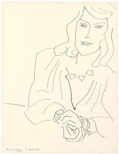 Tête de femme avec un collier - Henri Matisse