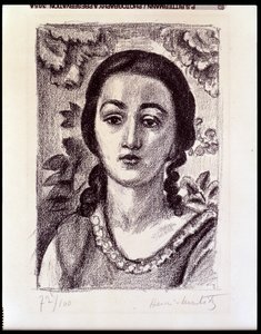 Jeune fille aux boucles brunes - Henri Matisse
