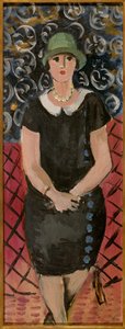 Femme assise vers 1925 (huile sur carton)