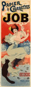 Affiche publicitaire pour le papier de soie Job, vers 1900 - Henri Meunier
