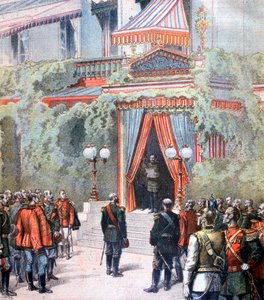 Annonce sur la santé du tsar Alexandre de Russie, palais de Livadia, Saint-Pétersbourg, Russie, 1894 - Henri Meyer