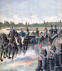 Arrivée du président de la république, revue militaire, 14 juillet 1891 - Henri Meyer