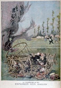 Explosion de ballon à Hal, Belgique, 1895 - Henri Meyer