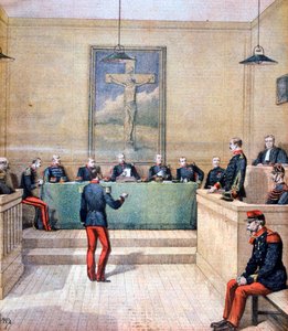 Le Capitaine Dreyfus devant le conseil de guerre, 1894 - Henri Meyer