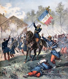 Mort du colonel Malleville, bataille de Solférino, 24 juin 1859, 1891 - Henri Meyer