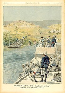 Événements à Madagascar : La capture de Mevatanana, illustration du Petit Journal, 30 juin 1895