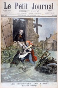 Inondations dans le Midi, sud de la France, 1897