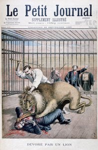 Attaque de lion, 1895 - Henri Meyer