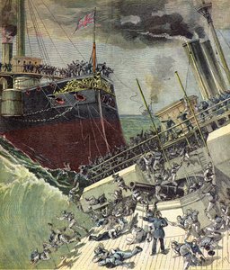 Le navire anglais HMS Camperdown - Henri Meyer