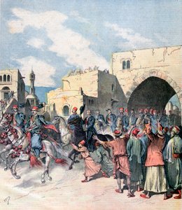 Le consul français arrive à Bethléem pendant les festivités de Noël, 1892 - Henri Meyer