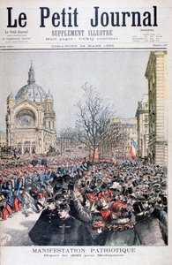Le départ des troupes françaises pour Madagascar, Paris, 1895