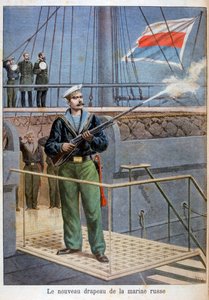Le nouveau drapeau de la marine russe, 1898 - Henri Meyer
