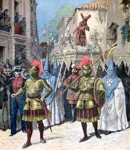 La procession du Vendredi Saint, Semaine Sainte, Séville, 1891 - Henri Meyer