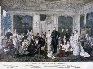 La famille royale du Danemark, 1891 - Henri Meyer