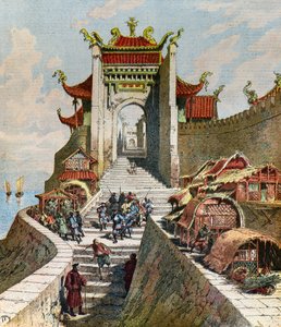 Vue de la porte de Shanghai - Henri Meyer