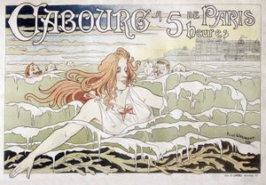 Cabourg à 5 h de Paris - Affiche publicitaire par Privat Livemont - Henri Henri Antoine Théodore Livemont