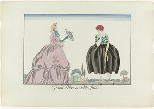 Grand-Mère & Petite-fille (Le Bonheur du Jour ou Les Grâces à la Mode) - Henri Reidel
