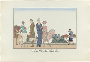 Les alliés à Versailles (Le Bonheur du Jour ou Les Grâces à la Mode) - Henri Reidel