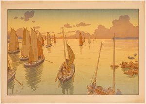 Aspects de la nature, no 11 : Coucher de soleil - Henri Rivière
