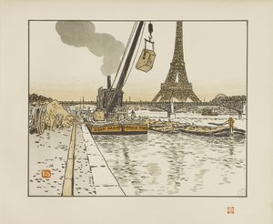 Du quai de Passy [Les trente-six vues de la tour Eiffel] - Henri Rivière