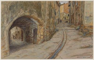 Rue Rompi-cou, Bormes - Henri Rivière
