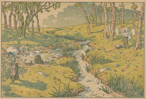 Aspects de la nature : Le ruisseau - Henri Rivière