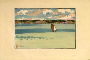 Barque, baie de la Fresnaye (Saint-Cast)