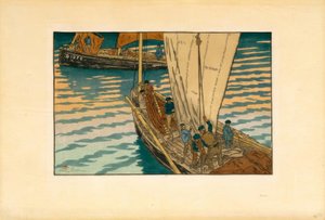 Départ des sardiniers à Tréboul - Henri Rivière