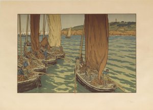 Départ des bateaux à Tréboul