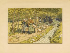 Lavoir à Tréboul - Henri Rivière