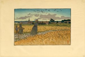 Le Bourg de Perros-Guirec - Henri Rivière
