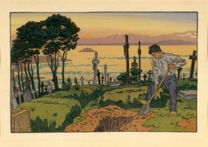 Le Fossoyeur du cimetière Saint-Jean à Tréboul - Henri Rivière