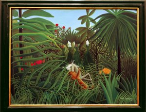Cheval attaqué par un jaguar - Henri Rousseau