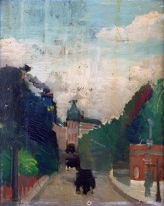 Esquisse, vue du Palais du Métropolitain - Henri Rousseau