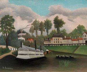 Le Bateau-lavoir du Pont de Charenton - Henri Rousseau