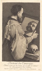 Portrait du Caravage - Henri Simon Thomassin