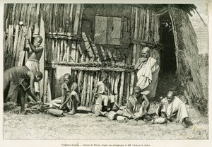 Forgerons abyssins. Gravure d
