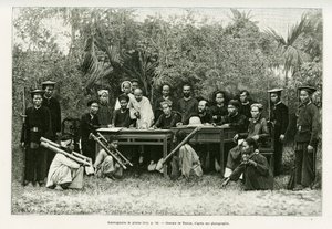 Interrogatoire de pirates. Gravure de Thiriat, d