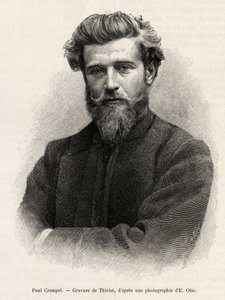 Portrait de Paul Crampel (gravure par Henri Thiriat pour illustrer l