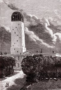 Observatoire de Cambridge, "De la Terre à la Lune" de Jules Verne - Henri de (after) Montaut