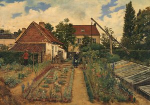 Le Jardin de fleurs - Henri de Braekeleer