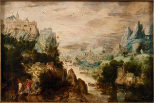 Paysage avec la route d