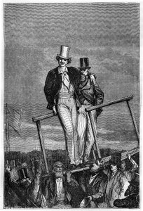 Illustration du livre « De la Terre à la Lune » de Jules Verne, édition Hetzel - Les voyages extraordinaires - Henri de Montaut