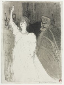 Une Idylle Princier, Clara Ward - Henri de Toulouse-Lautrec