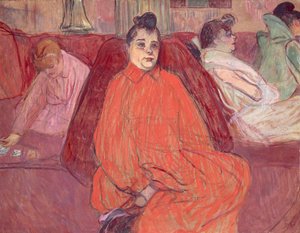 Au salon, canapé - Henri de Toulouse Lautrec