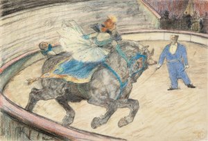 Au cirque : le travail sur la piste - Henri de Toulouse-Lautrec