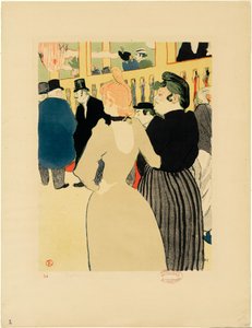 Au Moulin Rouge, La Goulue et sa Sœur - Henri de Toulouse-Lautrec